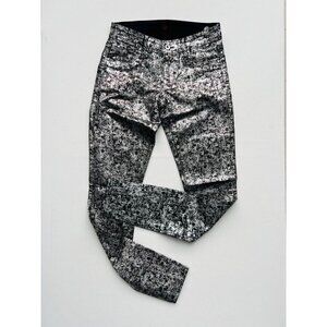 SINCLAIR MFGRP. Slim Print Jeans Metallic / Black ( 26 )